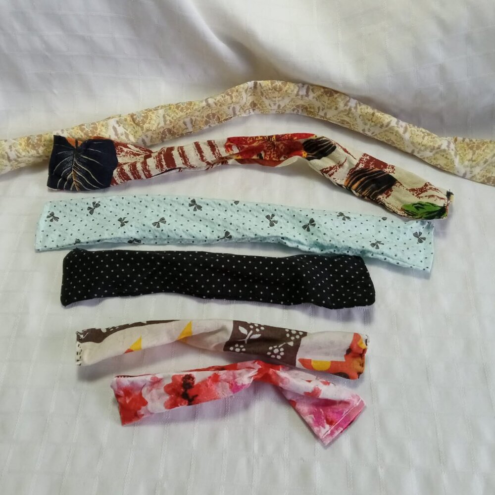 Set D : 6 handmade hair accessories multifunctional twist for ponytails -